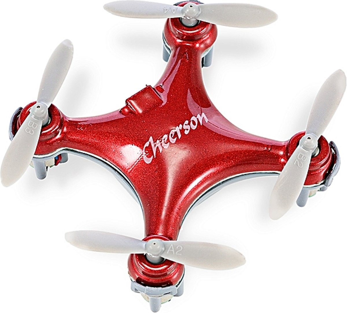 Bestuurbare Mini drone / Quadcopter - [Mat Red] Cheerson CX10SE